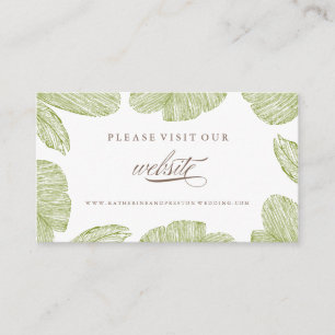 Palm Destination Trouwwebsite invoegen Informatiekaartje