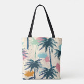 Palm Details Strandtas Tote Bag (Achterkant)