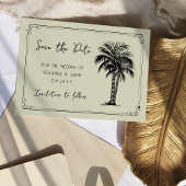 Palm Eenvoudige ingelijste foto Save The Date