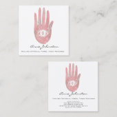 Palm- en Oog-Visitekaartje Vierkante Visitekaartje (Voorkant / Achterkant)