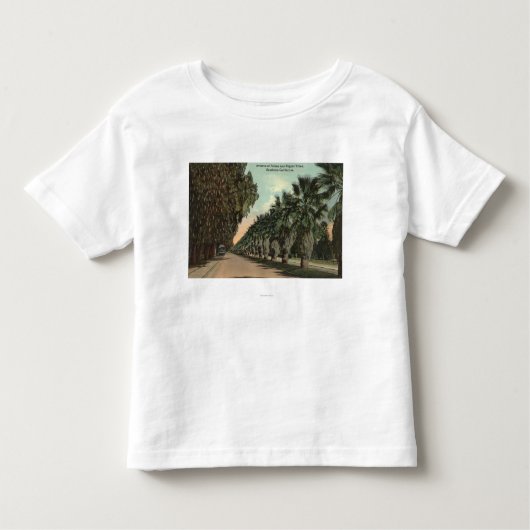 Palm en Pepper Trees naast Avenue Kinder Shirts (Voorkant)
