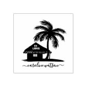 Palm Ex libris Rubber Stamp Rubberstempel (Afrduk)