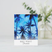 *~* Palm Exotic AP25 Personalize Abstracte reis P Briefkaart (Staand voorkant)