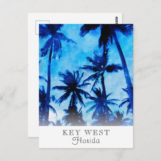 *~* Palm Exotic AP25 Personalize Abstracte reis P Briefkaart (Voorkant / Achterkant)