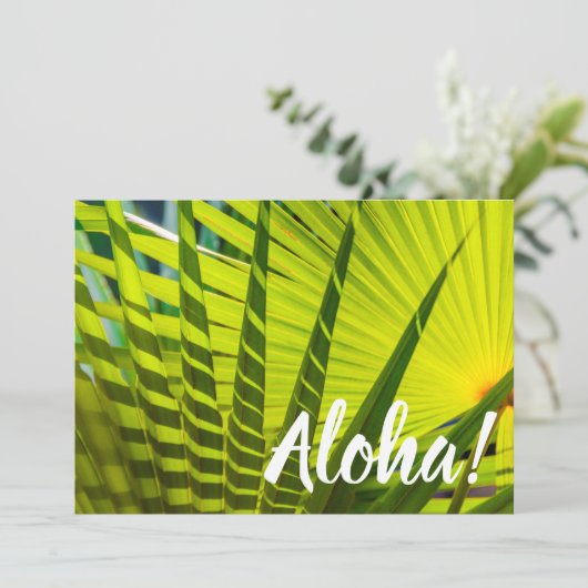 Palm Fan, Kilauea, Kauai, Hawaii Kaart (Staand voorkant)