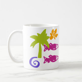 Palm & Fish Blockprint Mok