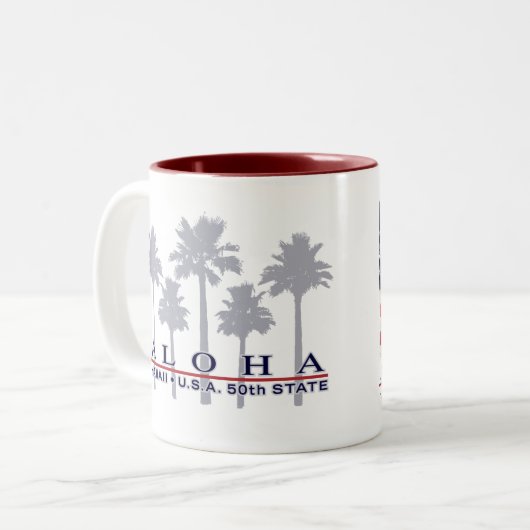 Palm Flag Hawaii Mok (Voorkant links)