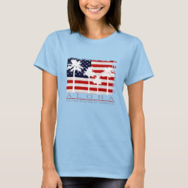 Palm Flag USA Dames T-Shirts