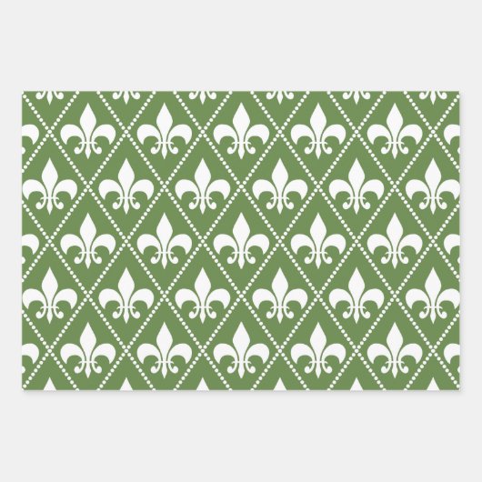 Palm Fleur de Lis Inpakpapier Vel (Voorkant 3)