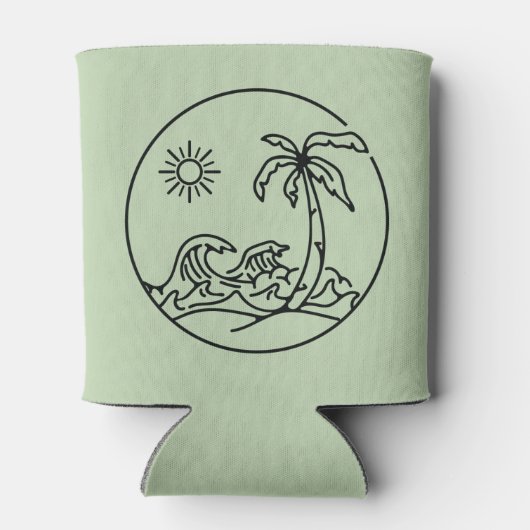 Palm Floral Tropical Wedding | Munt Koelbox Blikjeskoeler (Achterkant)