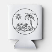 Palm Floral Tropical Wedding | Witte Koelbox Blikjeskoeler (Achterkant)