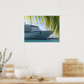 Palm Framed Bow Poster (Keuken)