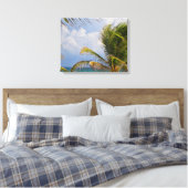 Palm Framed Canvas Afdruk (Insitu (Slaapkamer))