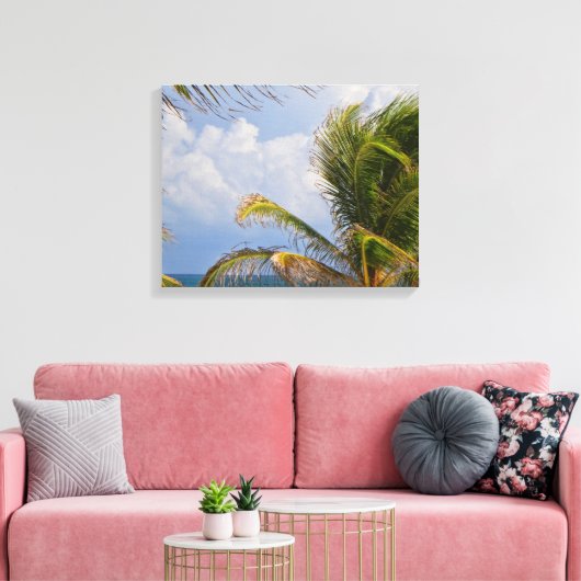 Palm Framed Canvas Afdruk (Insitu (Woonkamer))