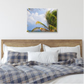 Palm Framed Canvas Afdruk (Insitu (Slaapkamer))