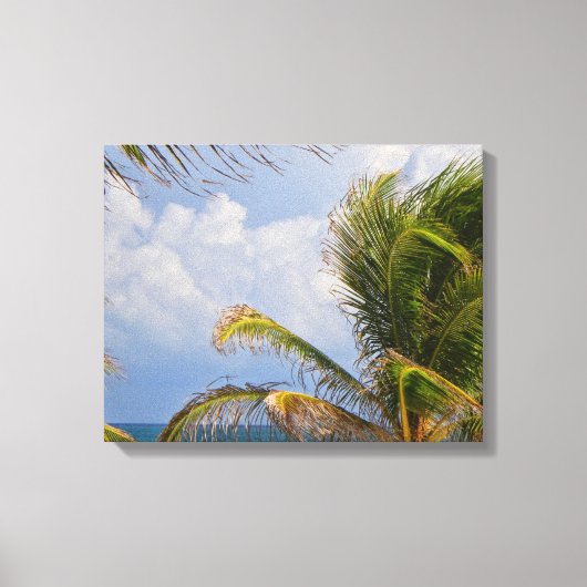 Palm Framed Canvas Afdruk (Voorkant)