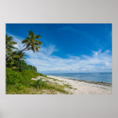 Palm Fringed Kolovai Beach Poster (Voorkant)