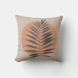 Palm Frond Black Kussen