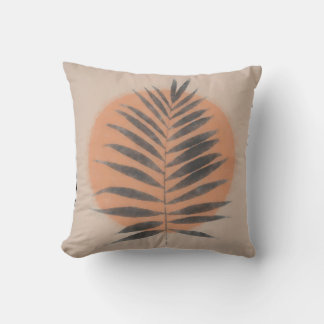 Palm Frond Black Kussen