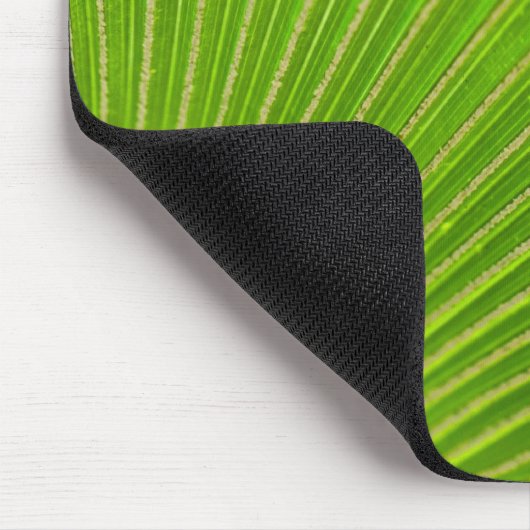 Palm Frond Green Pattern Muismat (Hoek)