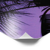 Palm Frond Silhouette Foto Afdruk (Hoek)