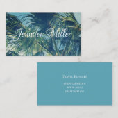 Palm Fronds Foto Revel Visitekaartje (Voorkant / Achterkant)