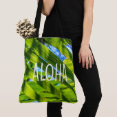 Palm Fronds, Kauai, Aloha Hawaiian Beach Bag Tote Bag (Dichtbij)