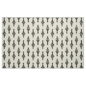 Palm Fronds Pattern zwart op ecru Stof (Fat Quarter)