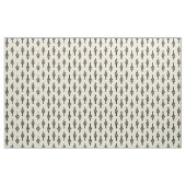 Palm Fronds Pattern zwart op ecru Stof (Yard (91,4 cm))