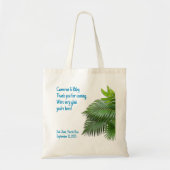 Palm Fronds Tropical Wedding Welcome Tote Bag (Voorkant)