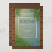 Palm Fronds uitnodiging (Voorkant / Achterkant)