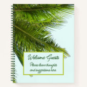 Palm Fronds Welkom Guests Rental Notitieboek (Voorkant)