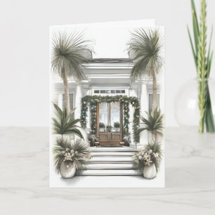 Palm Front Kerstmis Welkom Kaart