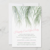 Palm Gelukkig na de Bruiloft Feest Save The Date (Voorkant)