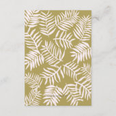 Palm Getaway Bachelorette Party Uitnodiging Invoeg Informatiekaartje (Achterkant)