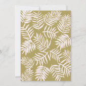 Palm Getaway Destination Wedding Invitation Kaart (Achterkant)