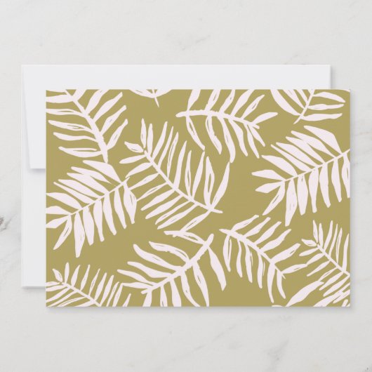 Palm Getaway Sla de datum op Save The Date (Achterkant)