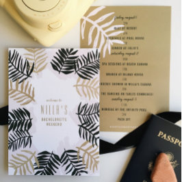 Palm Getaway tropische bachelorette Kaart