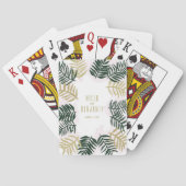 Palm Getaway Wedding Pplaykaarten Speelkaarten (Achterkant)