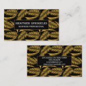 Palm Gouden Bladeren | Natuurlijk Visitekaartje (Voorkant / Achterkant)