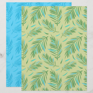 Palm Green Schrapboek Papier