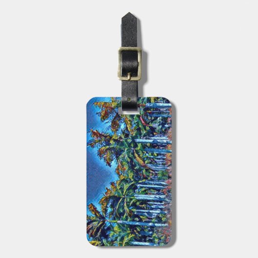 Palm Grove Bagagelabel (Voorkant verticaal)