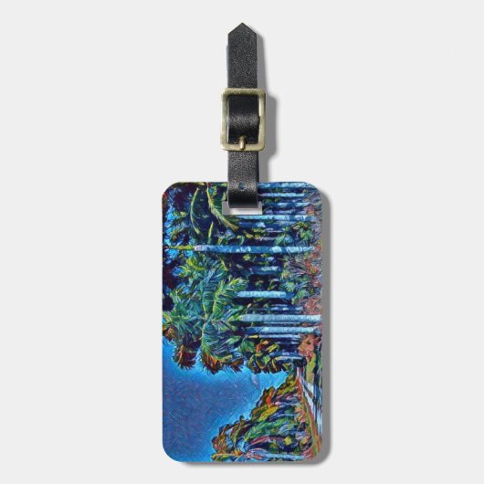 Palm Grove Road Bagagelabel (Voorkant verticaal)