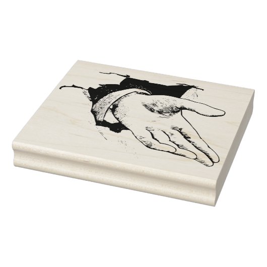 Palm Handout Rubber Art Stamp Rubberstempel (Stempel)