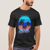 Palm Harbour Florida Retro Tropical Palm Trees Vac T-shirt (Voorkant)