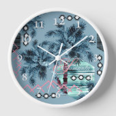 Palm Hawaiian blue monogram gepersonaliseerd (Voorkant)