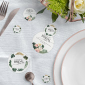 Palm Hibiscus Tropische Bloem Bruidsdiner Confetti