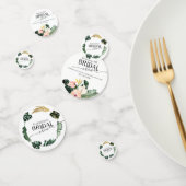 Palm Hibiscus Tropische Bloem Bruidsdouche Confetti (Groep)