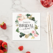 Palm Hibiscus Tropische Bruiloft Bruidsmeisjes Ser Servet (Insitu)