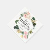 Palm Hibiscus Tropische Bruiloftsshower Servetten (Hoek)